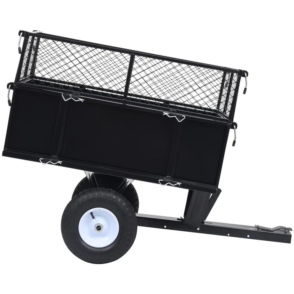 Rimorchio Ribaltabile Per Trattore Da Giardino Carico 150 Kg - Foto 2