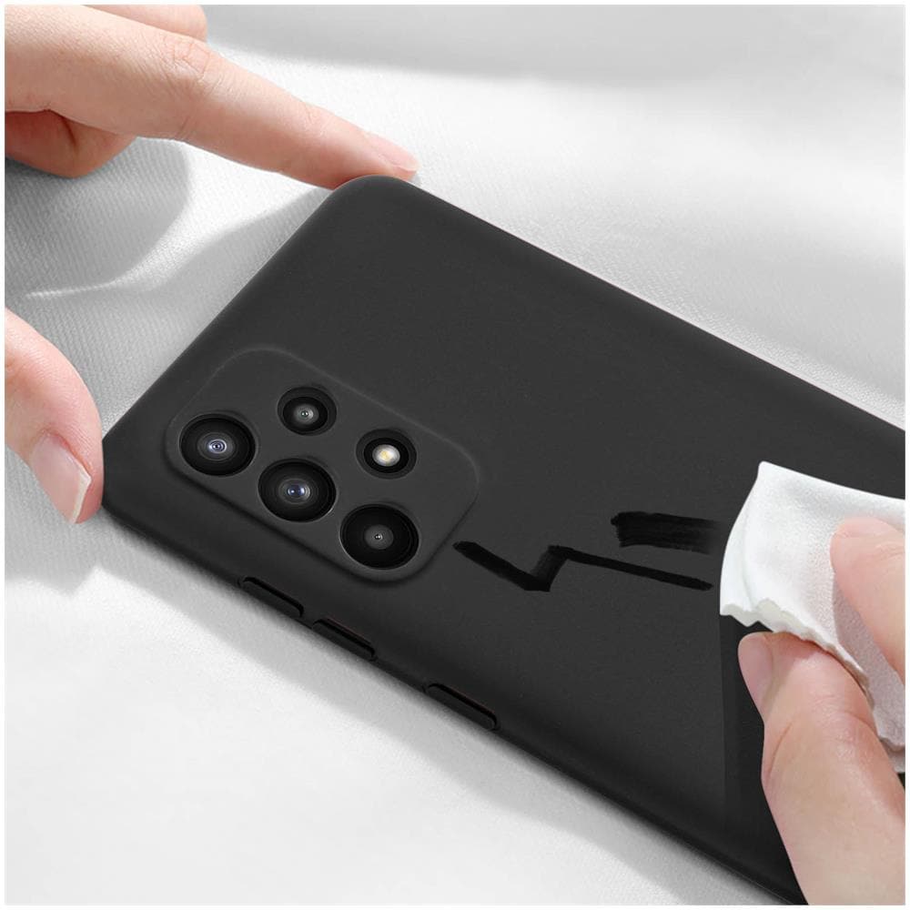 Cover In Silicone Semirigido Per Samsung Galaxy A32 Con Finitura Soft Touch Nera - Foto 2