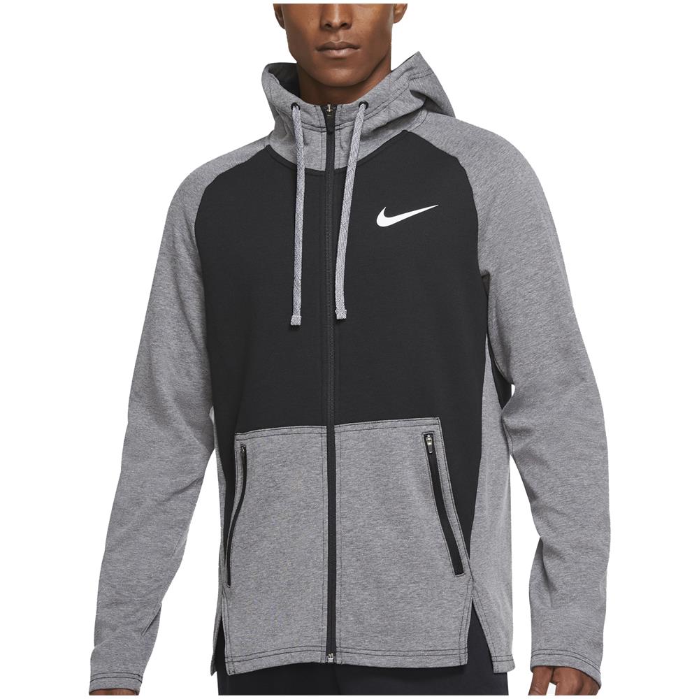Felpa Da Uomo Con Cappuccio E Zip Therma-fit Nera Taglia S Codice Dd2102-010 - Foto 1