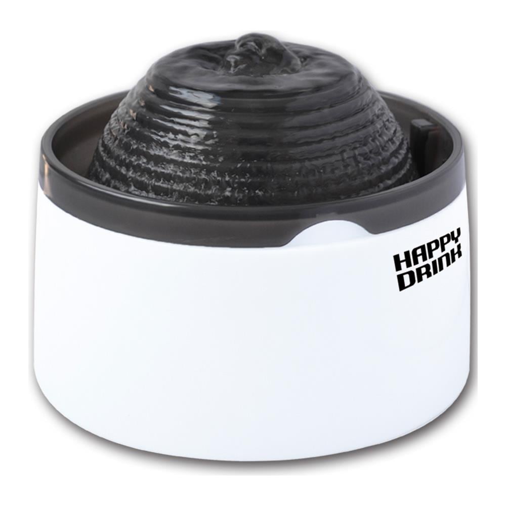 Fontana Automatica Con Cartuccia In Carbone Happy Drink colore Nero per Gatti - Foto 1