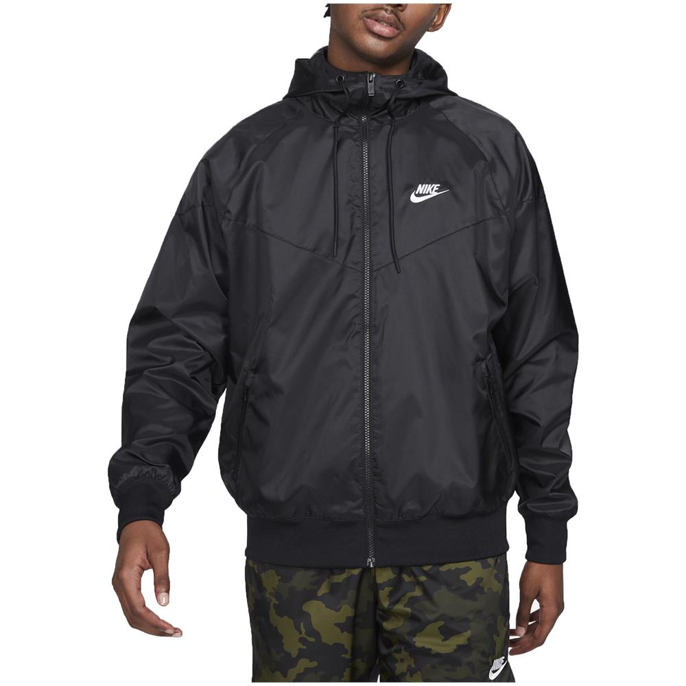 Giacca A Vento Da Uomo Con Cappuccio Windrunner Nero Taglia L Cod Da0001-010 - Foto 1