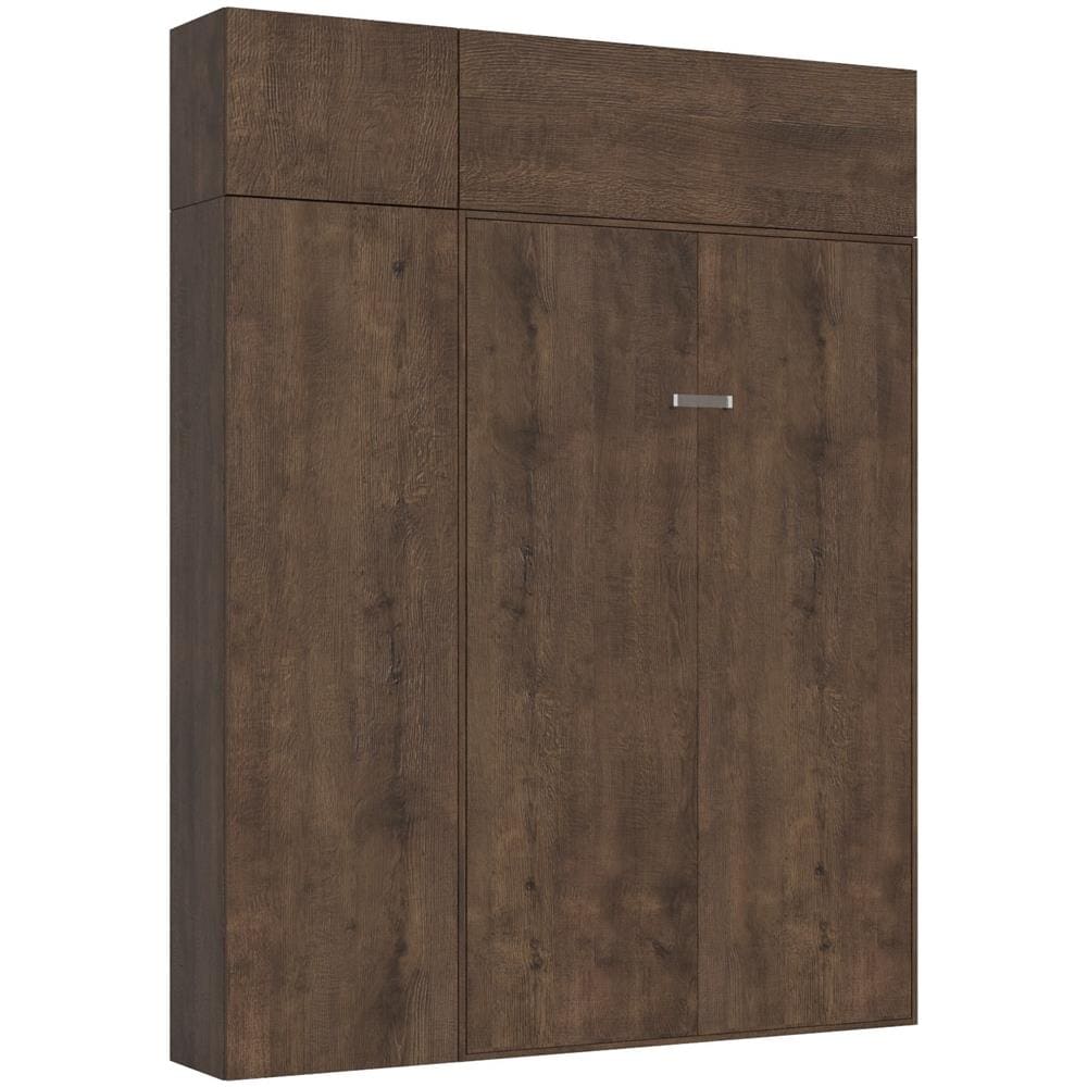 Letto Francese 140 Kentaro Verticale A Scomparsa Nocecon Colonna E Due Pensile - Foto 1