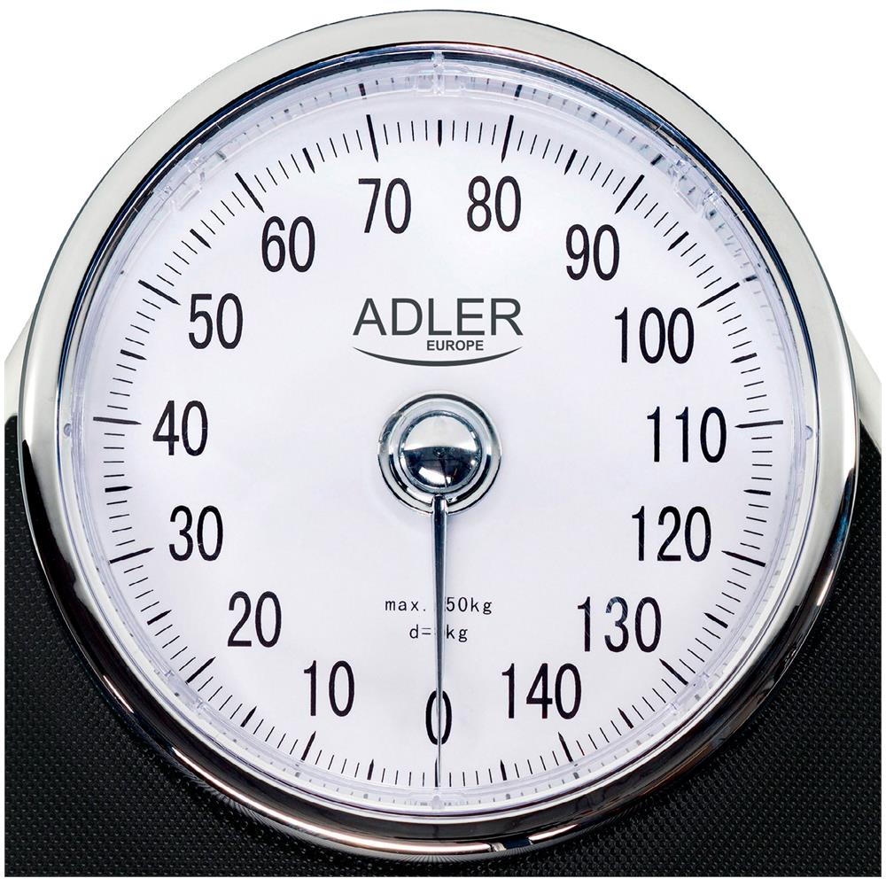 Ad8177 Bilancia Pesapersone Meccanica, Analogica Senza Batterie, Capacità Di Peso 150kg Bianco / grigio - Foto 5