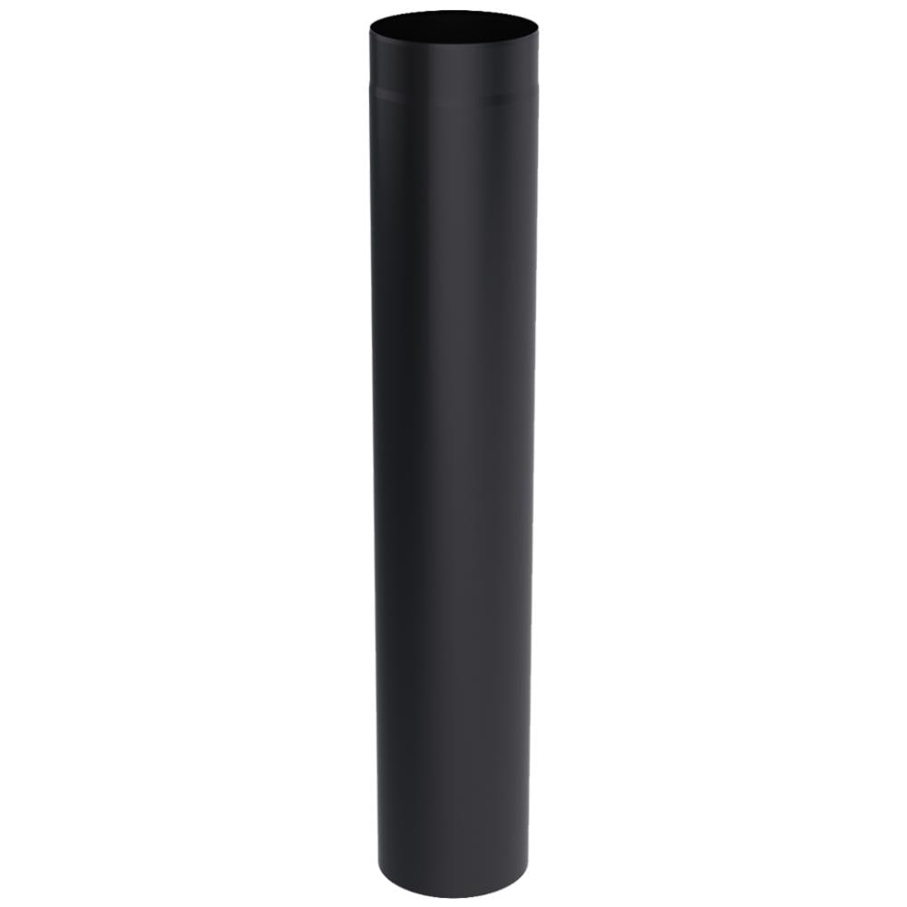 Tubo Per Stufa In Acciaio Da 2 Mm - Diametro 130 Mm, Lunghezza 500 Mm, Nero, Certificato DIN