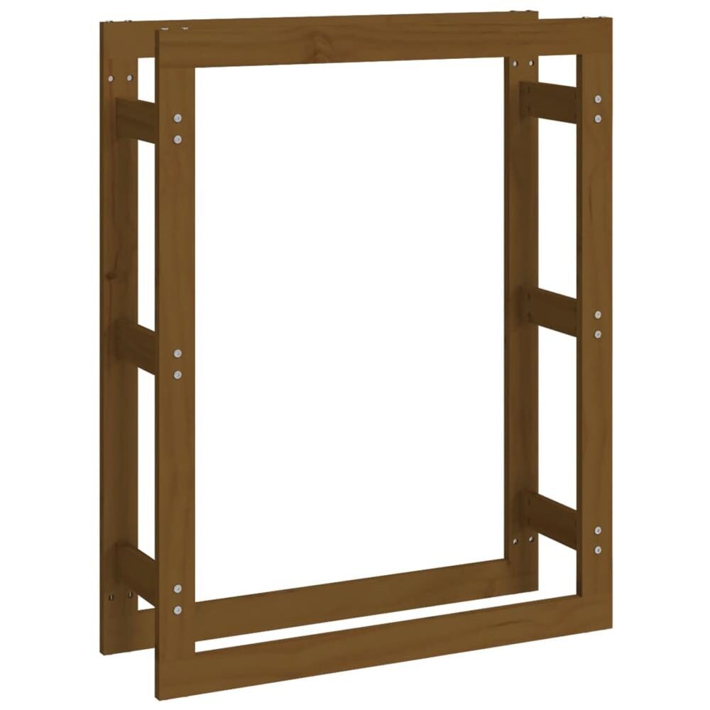 Portalegna Miele 80x25x100 cm in Legno Massello di Pino - Foto 1