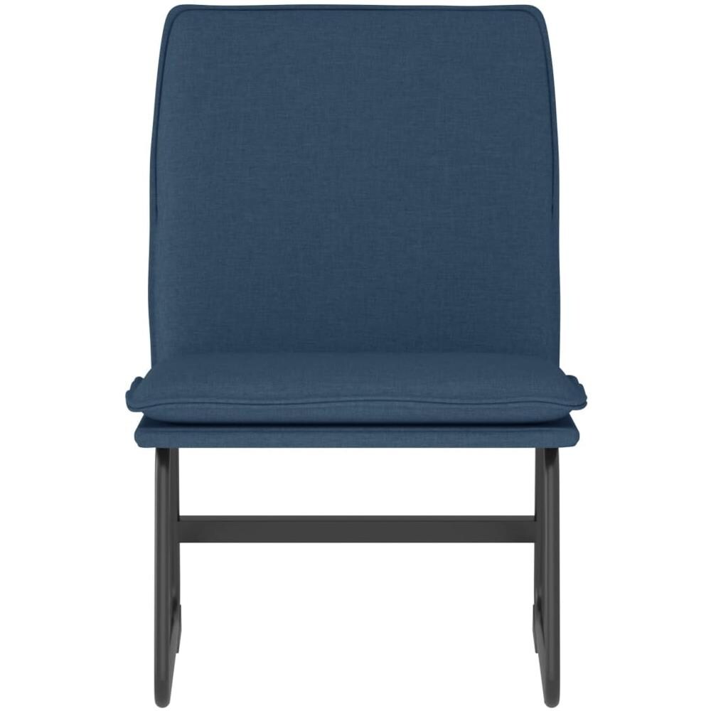 Sedia Lounge Blu 52x75x76 Cm In Tessuto - Foto 3