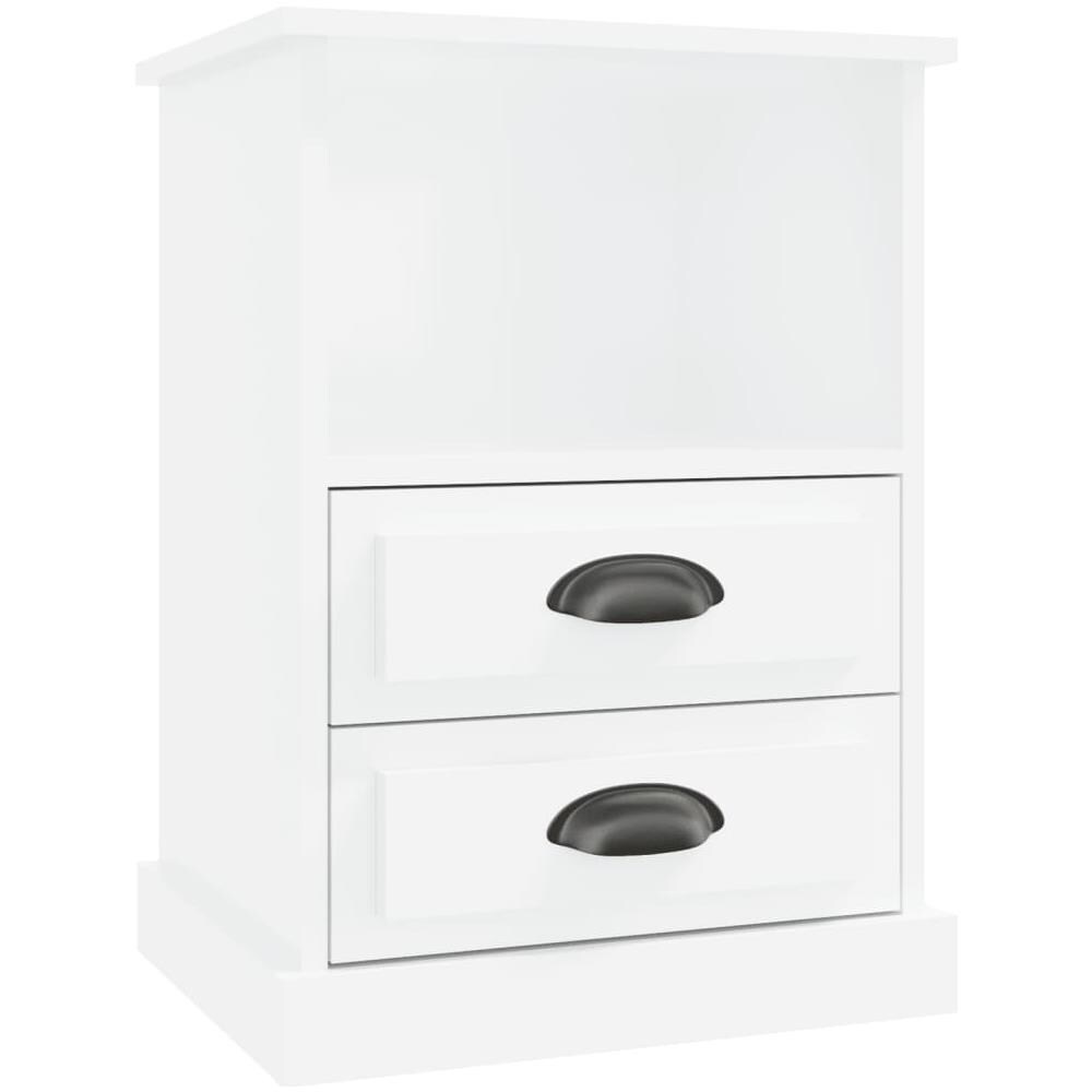 Comodino Bianco Lucido 43x36x60 Cm - Foto 2