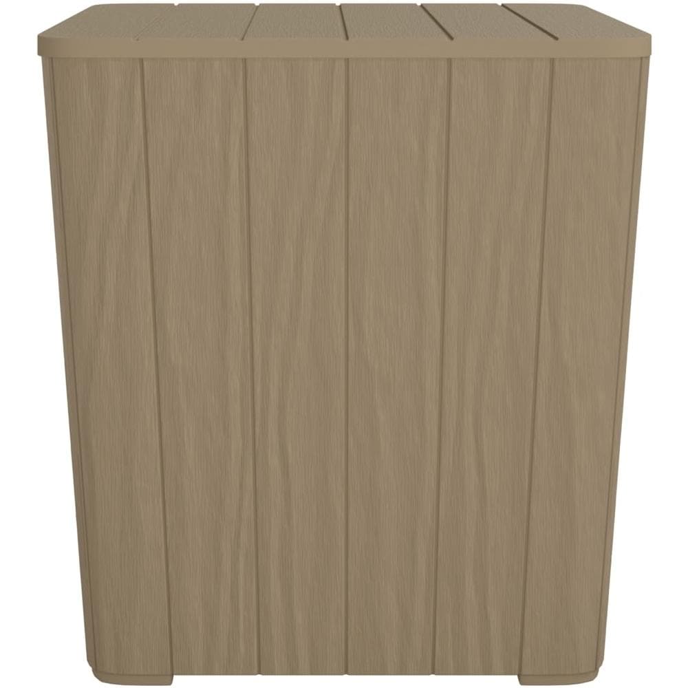 Tavolo Da Giardino Con Coperchio Polipropilene Marrone Chiaro - Foto 2