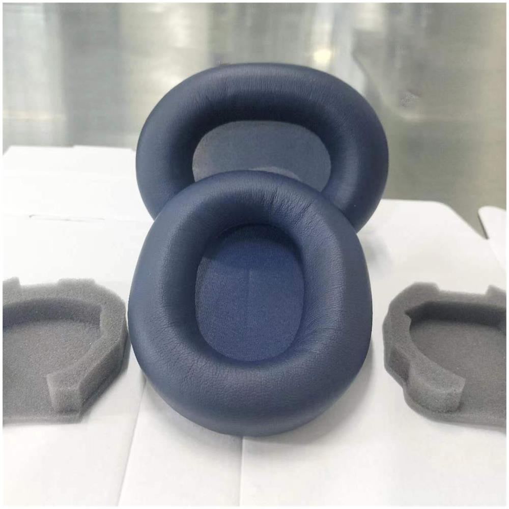 Cuscinetti Di Ricambio Per Cuffie Sony Wh-1000xm5, Confezione Da 2, In Similpelle Proteica Blu Black - Foto 2