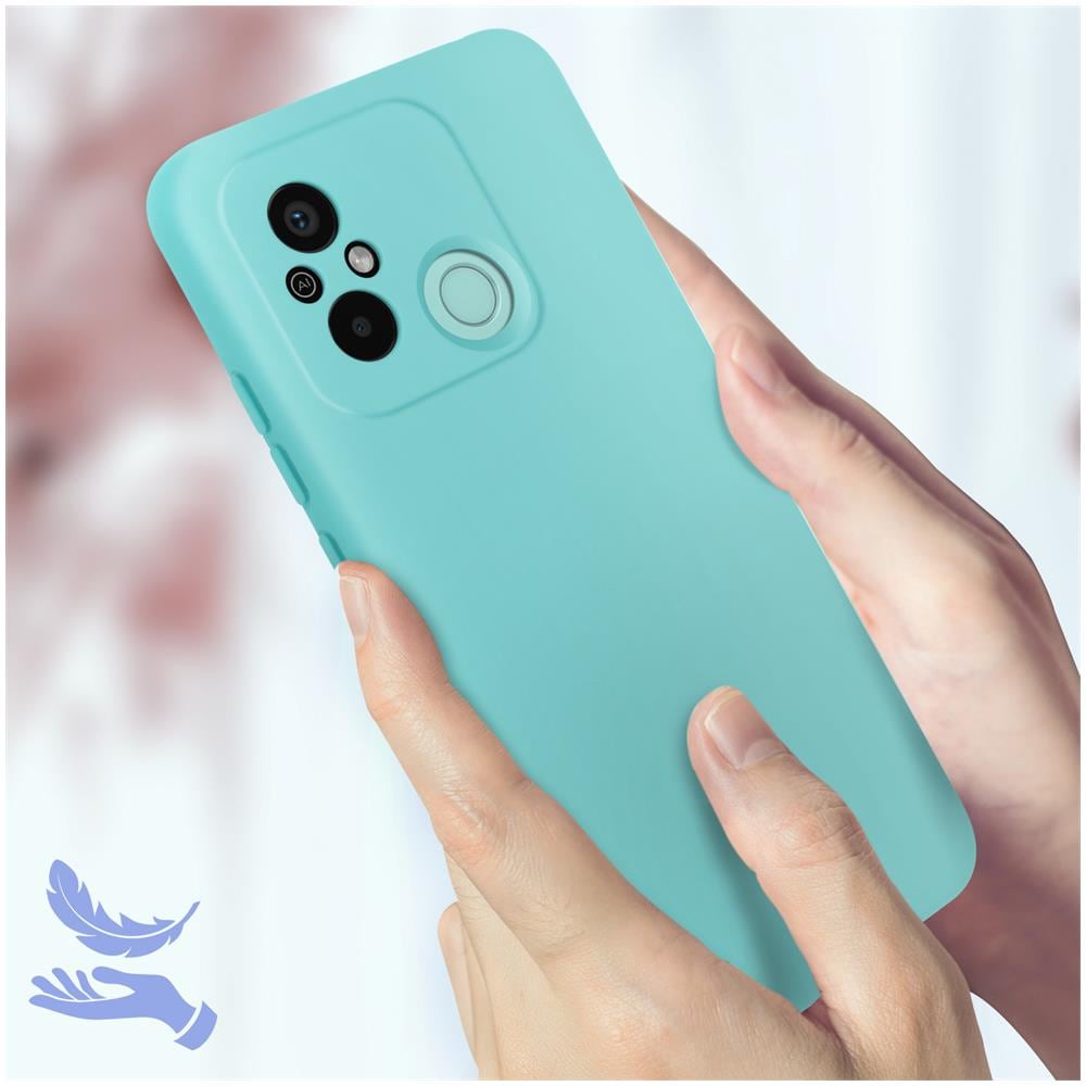 Cover Per Xiaomi Redmi 12c Semirigida Softtouch Fast Cover Turchese - Foto 2