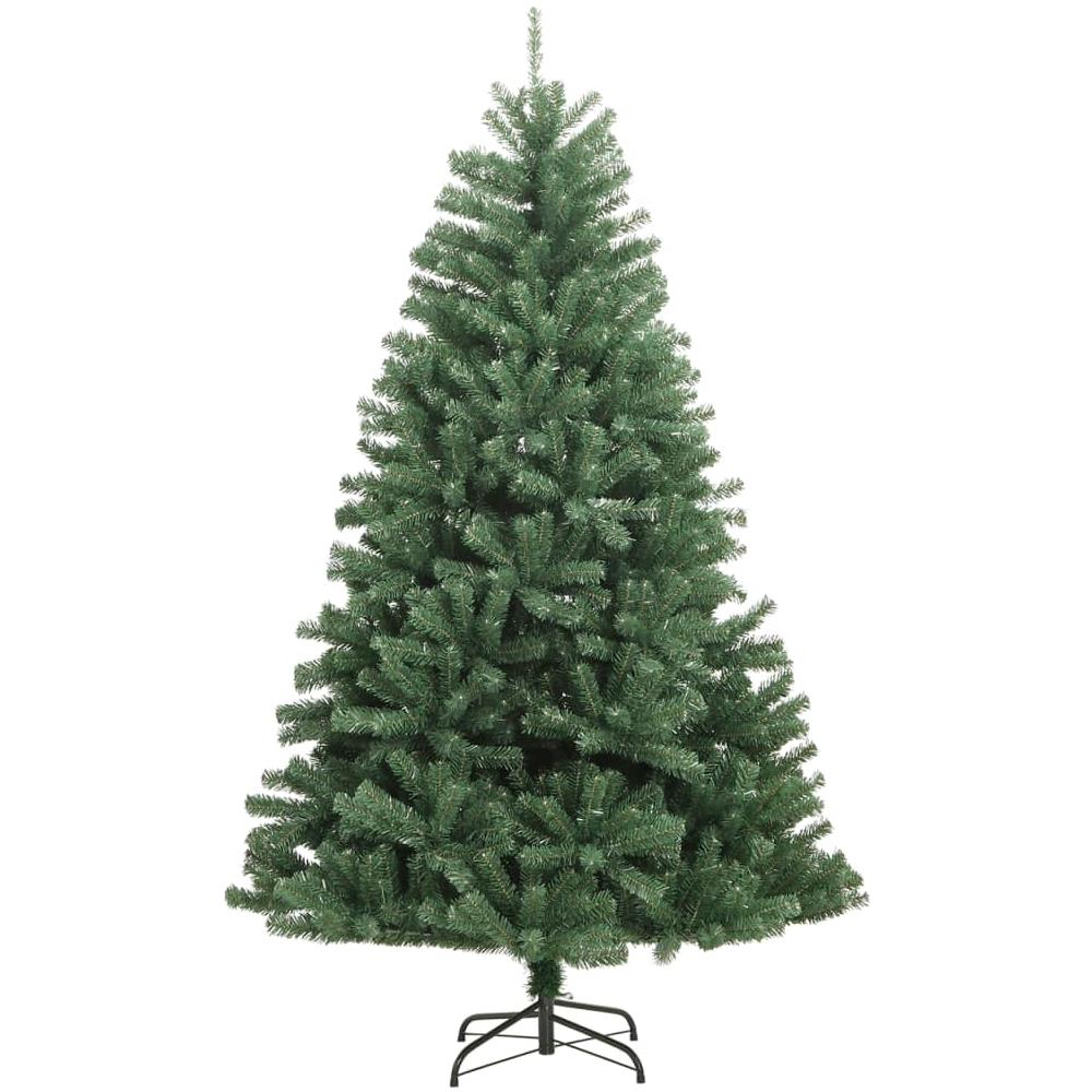 Albero Di Natale Artificiale Incernierato Con Base Verde 180 Cm - Foto 2