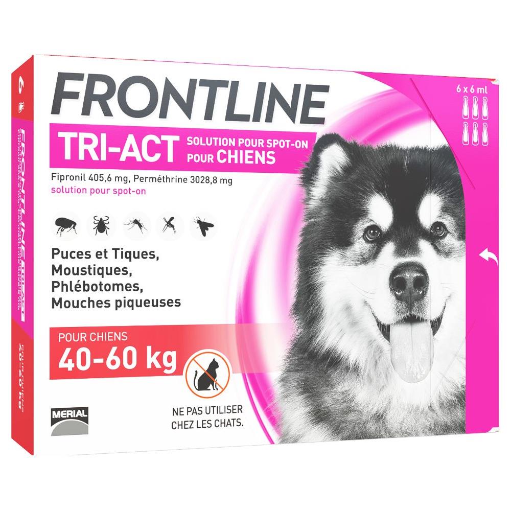 Tri-act Spot-on Chien De 40-60kg 6 Pipette De 6ml - Foto 1