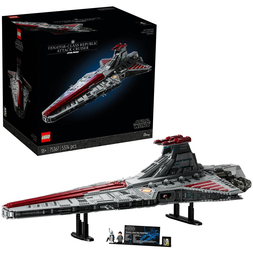 75367 Incrociatore d'Attacco della Repubblica Classe Venator UCS - Set da Collezione 5374 Pezzi - Foto 11