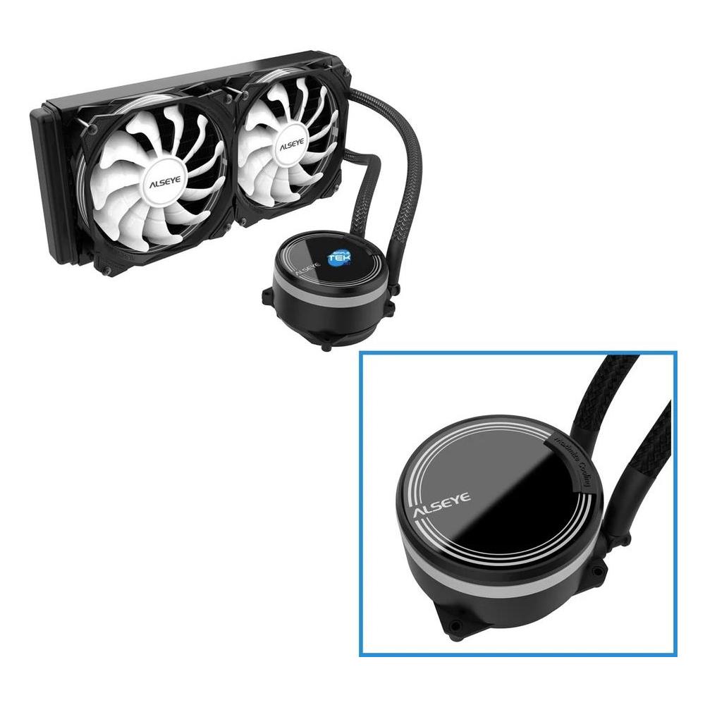 Dissipatore CPU a Liquido M240b per Socket LGA 1700, LGA 1200, LGA 115X, LGA 1366, LGA 2011, LGA 2066, AM4, AM3+, AM3, AM2+, AM2, FM2, FM1 - Foto 2