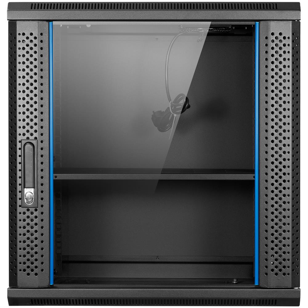 Armadio Rack AI6612 da19" 12 Unità da Muro Profondità 600mm Colore Nero - Foto 2