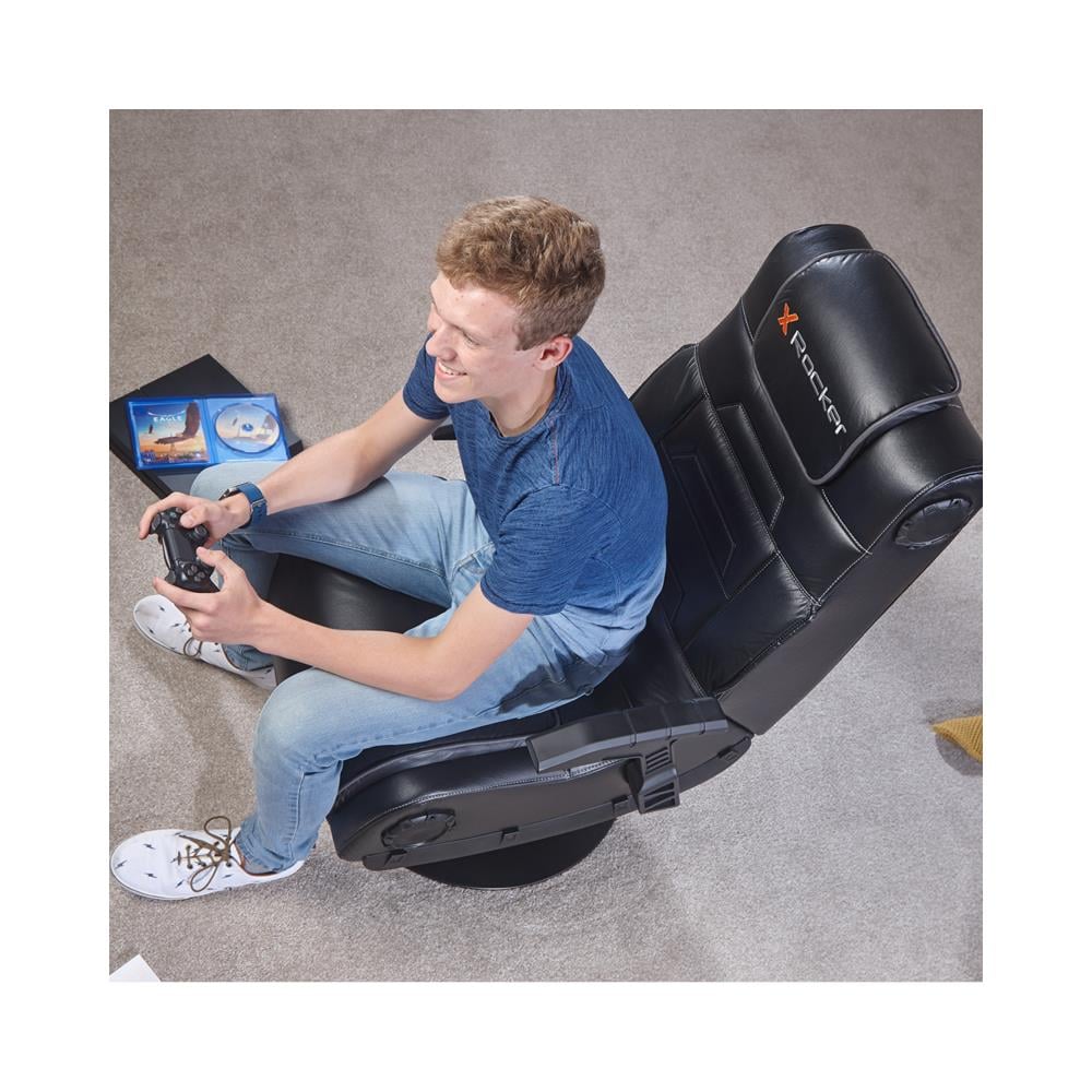 Pro 4.1 Sedia da gioco per console Sedia imbottita tappezzata Nero - Foto 6