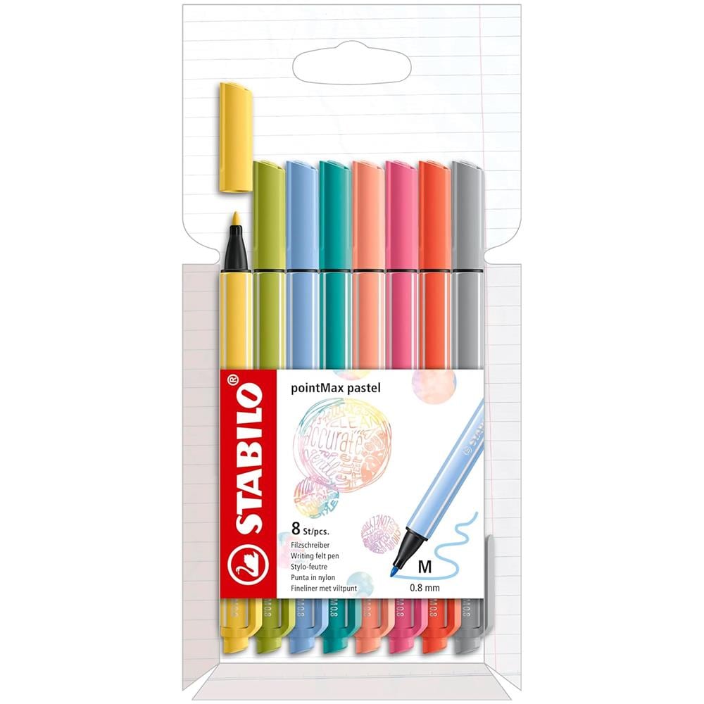 pointMax - Fineliner Premium - Astuccio da 8 Pastel - Colori assortiti - Foto 1