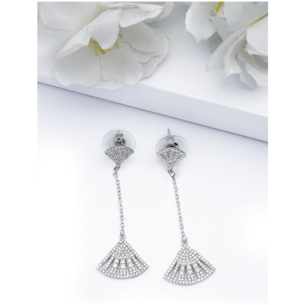 Orecchini Lunghi Mare Color Argento - Foto 1