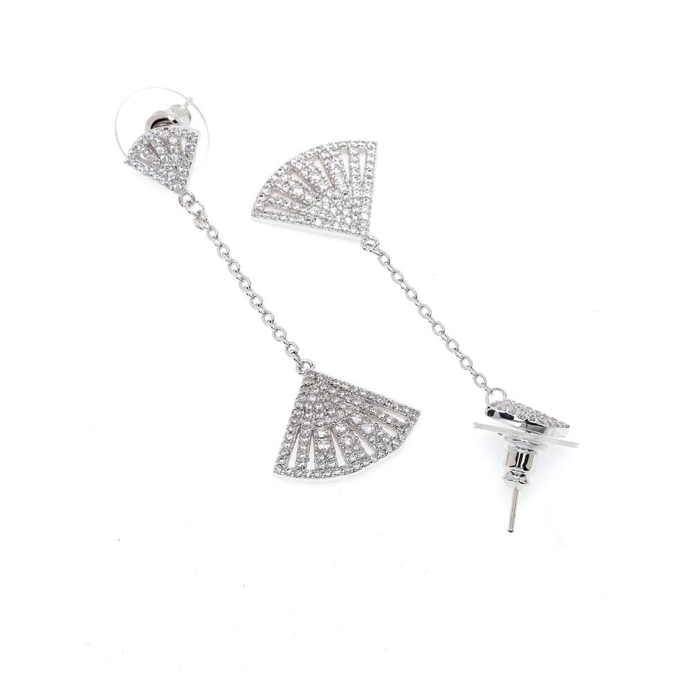 Orecchini Lunghi Mare Color Argento - Foto 2