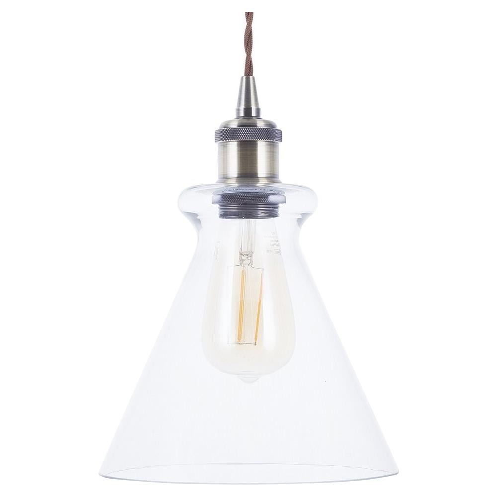 Lampadario In Ottone / vetro Bergantes - Foto 1