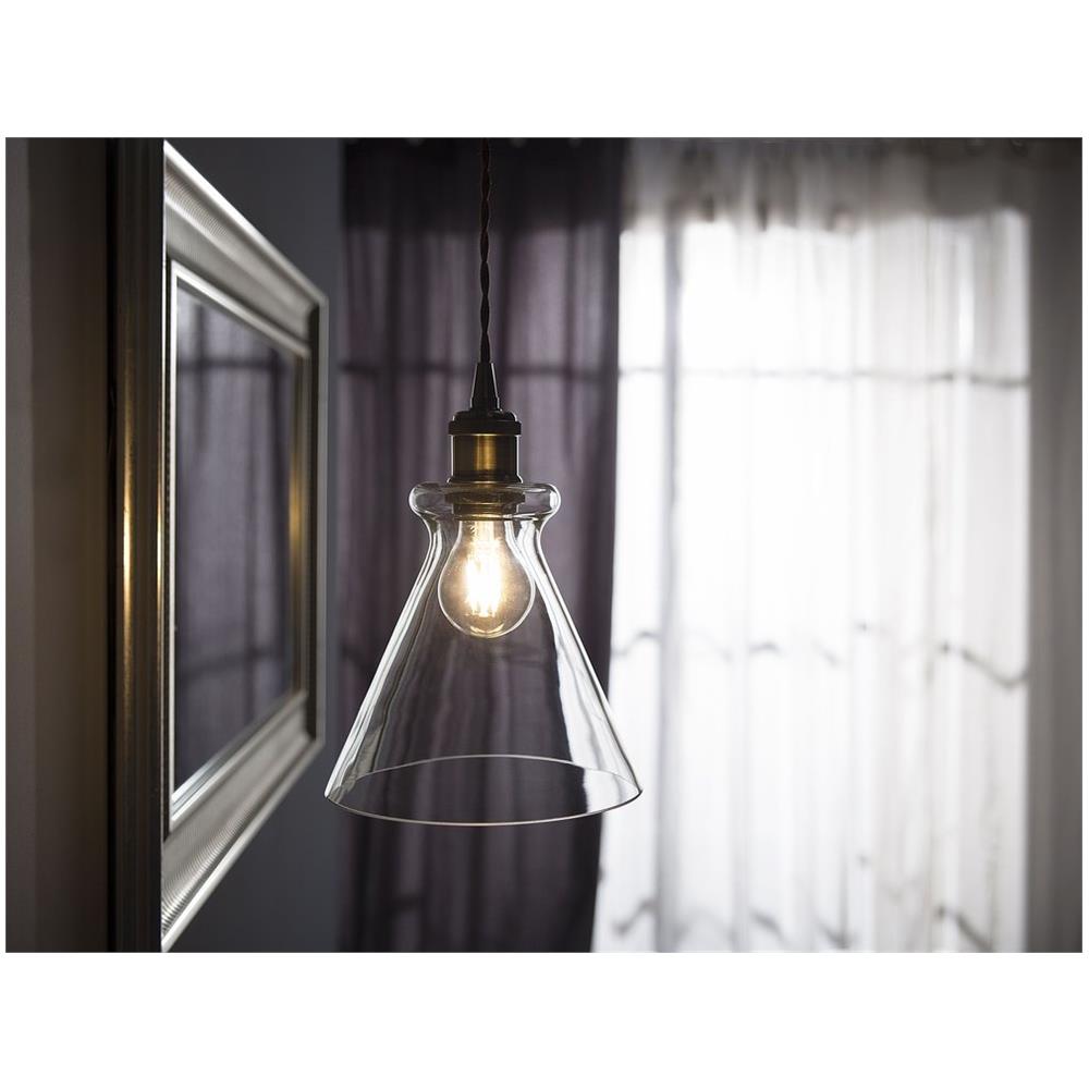 Lampadario In Ottone / vetro Bergantes - Foto 2