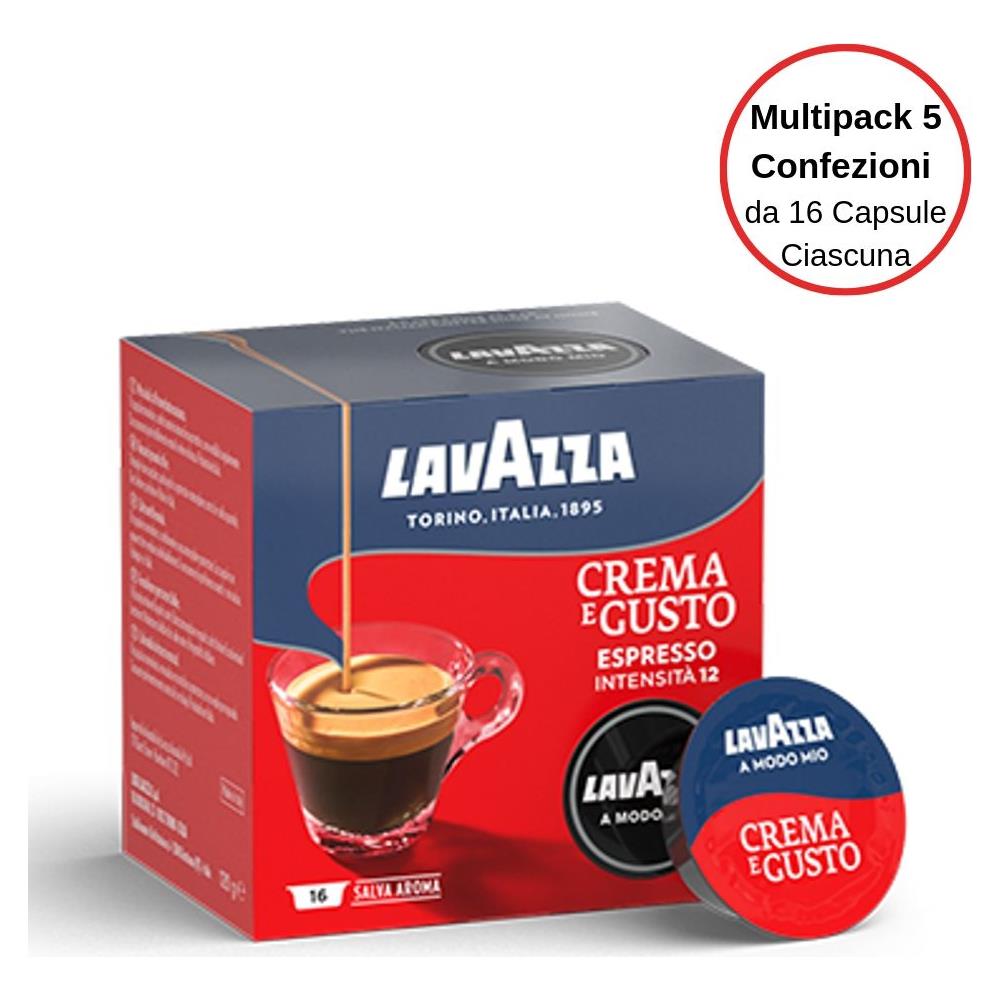 Lavazza Capsule A Modo Mio Crema E Gusto 5 Confezioni Da 16 Capsule Ciascuna - Foto 1