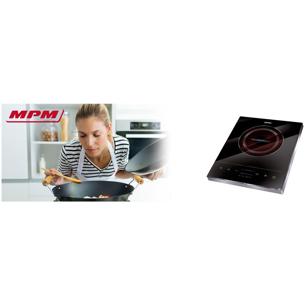 Mke-06 Piastra A Induzione Portatile In Vetro, 1 Fuochi, Timer, Programmabile, Tattile 1800w - Foto 4