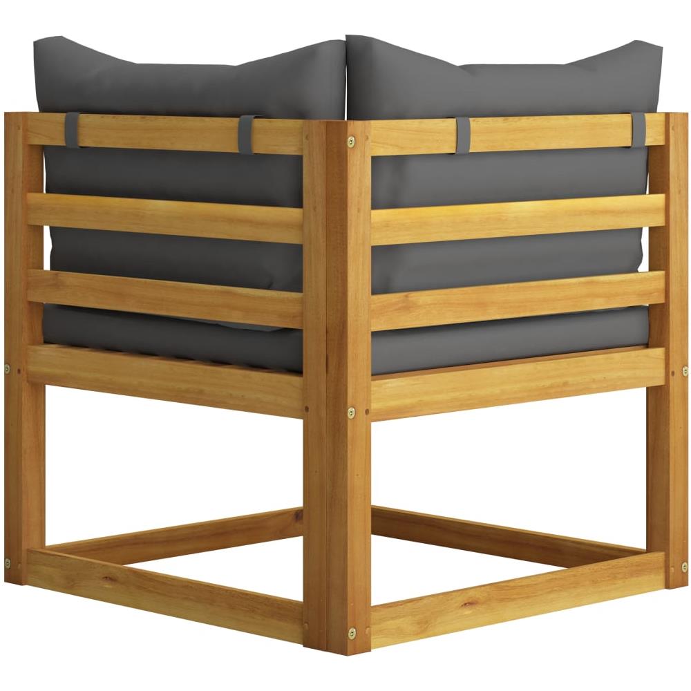 Set Divani Da Giardino 7 Pz Con Cuscini In Massello Di Acacia - Foto 3