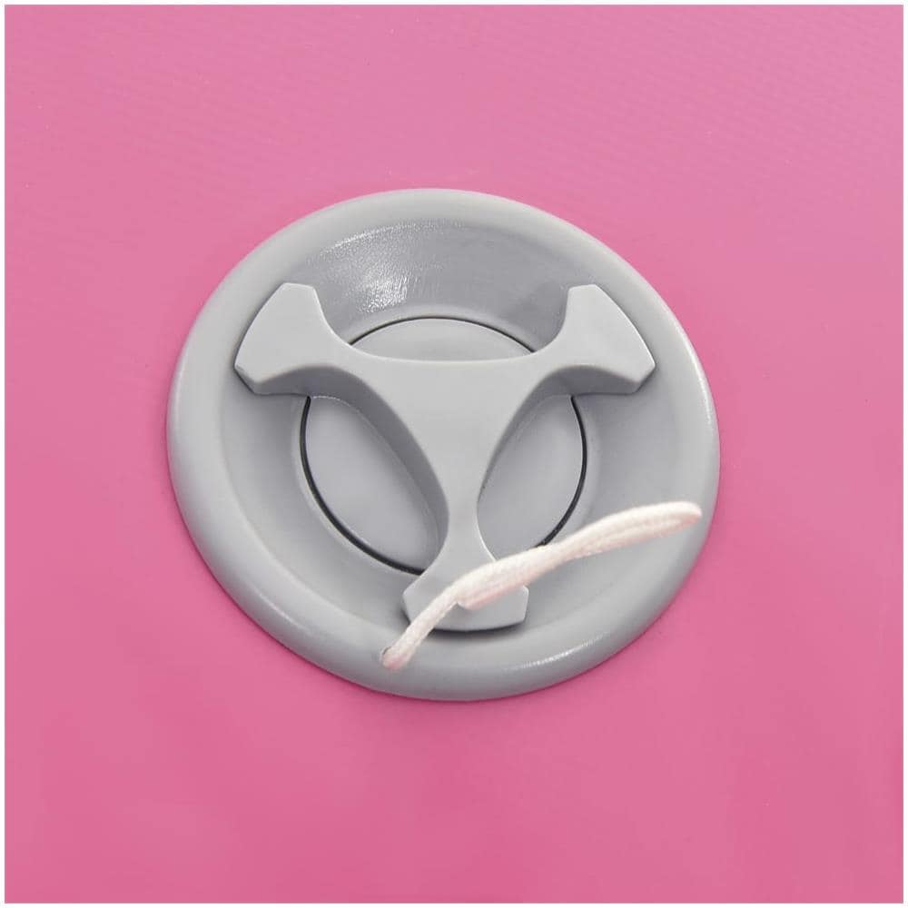 Rullo da Ginnastica Gonfiabile con Pompa 120x90 cm in PVC Rosa - Foto 2