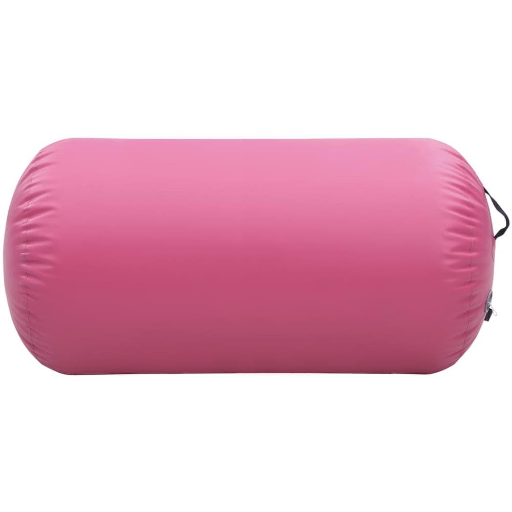 Rullo da Ginnastica Gonfiabile con Pompa 120x90 cm in PVC Rosa - Foto 3