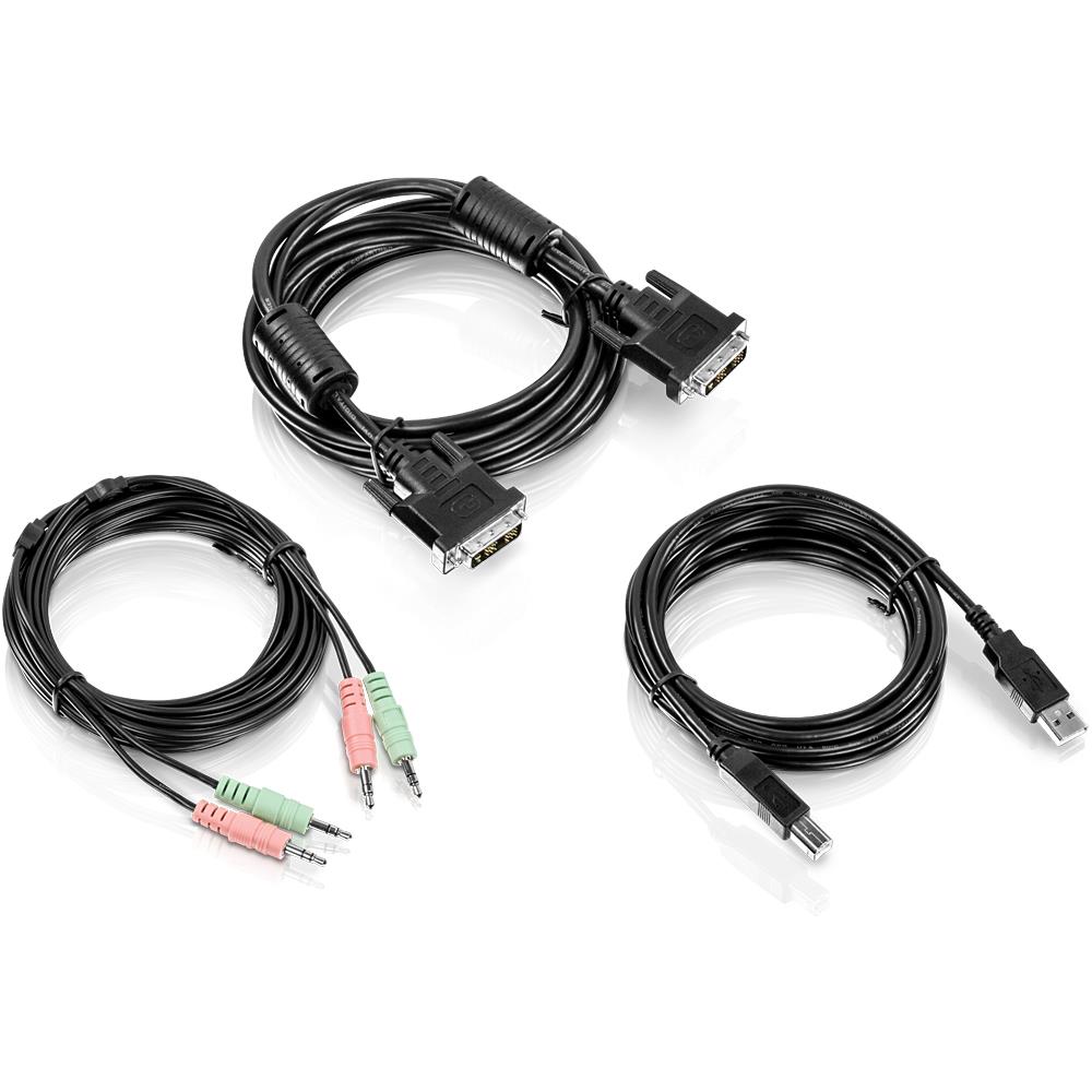 TK-CD10 cavo per tastiera, video e mouse Nero 3 m - Foto 1