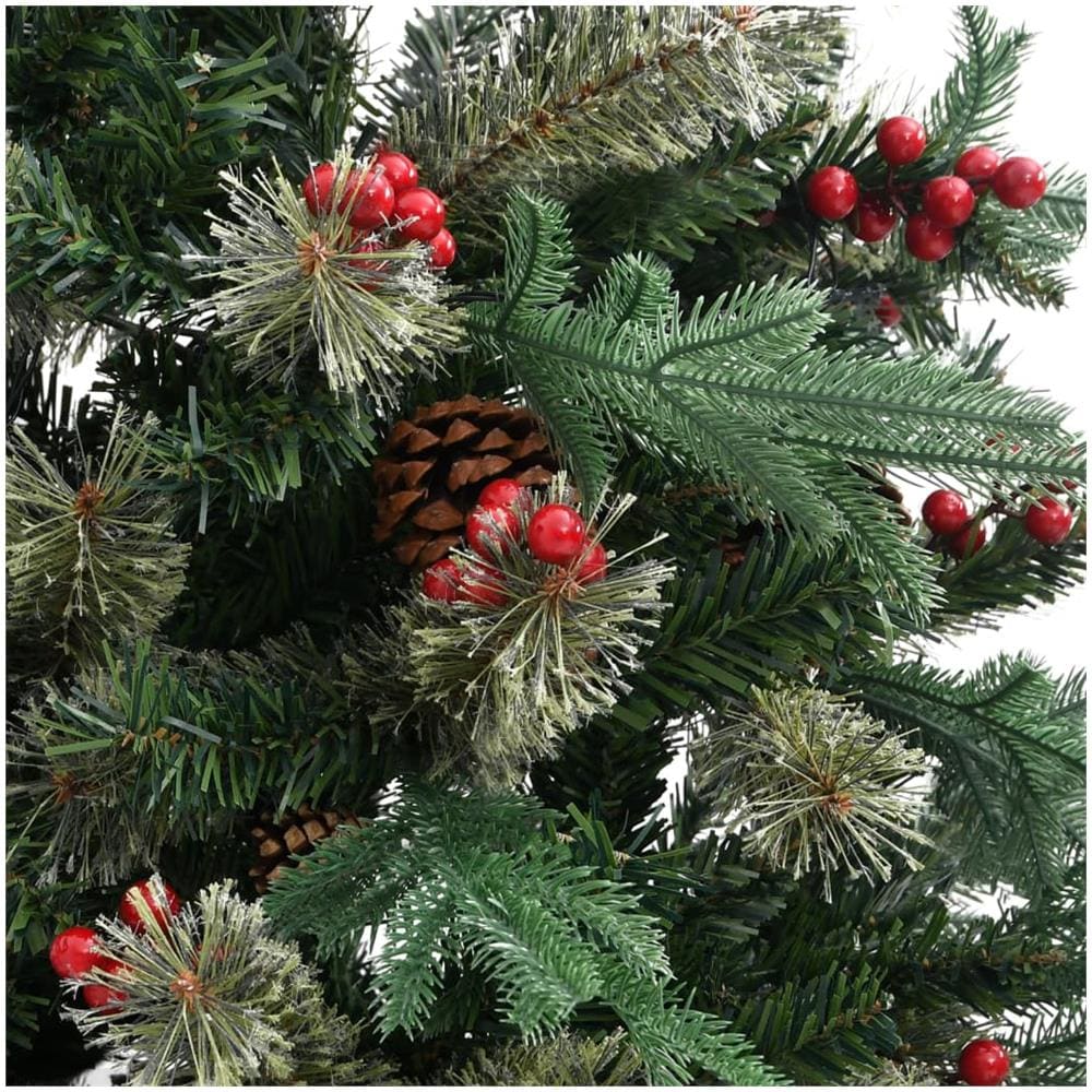 Albero Di Natale Con Pigne Verde 150 Cm In Pvc E Pe - Foto 3