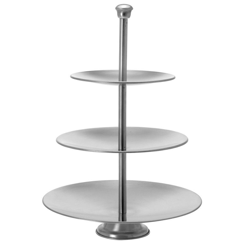 Patera In Acciaio Inox, 3 Livelli Per Torte, Torte, Frutta. . . - Foto 1