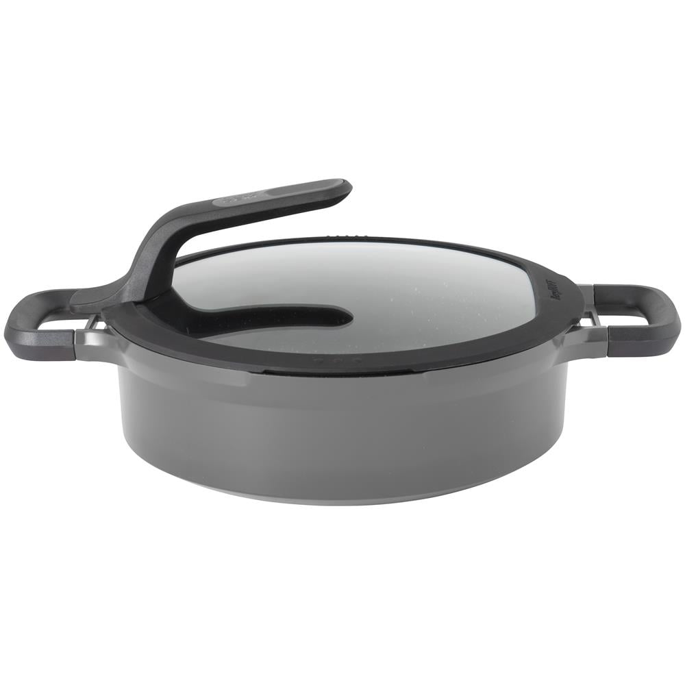 Tegame Con Coperchio 2 Manici 26 Cm Grigio - Gem - Foto 1