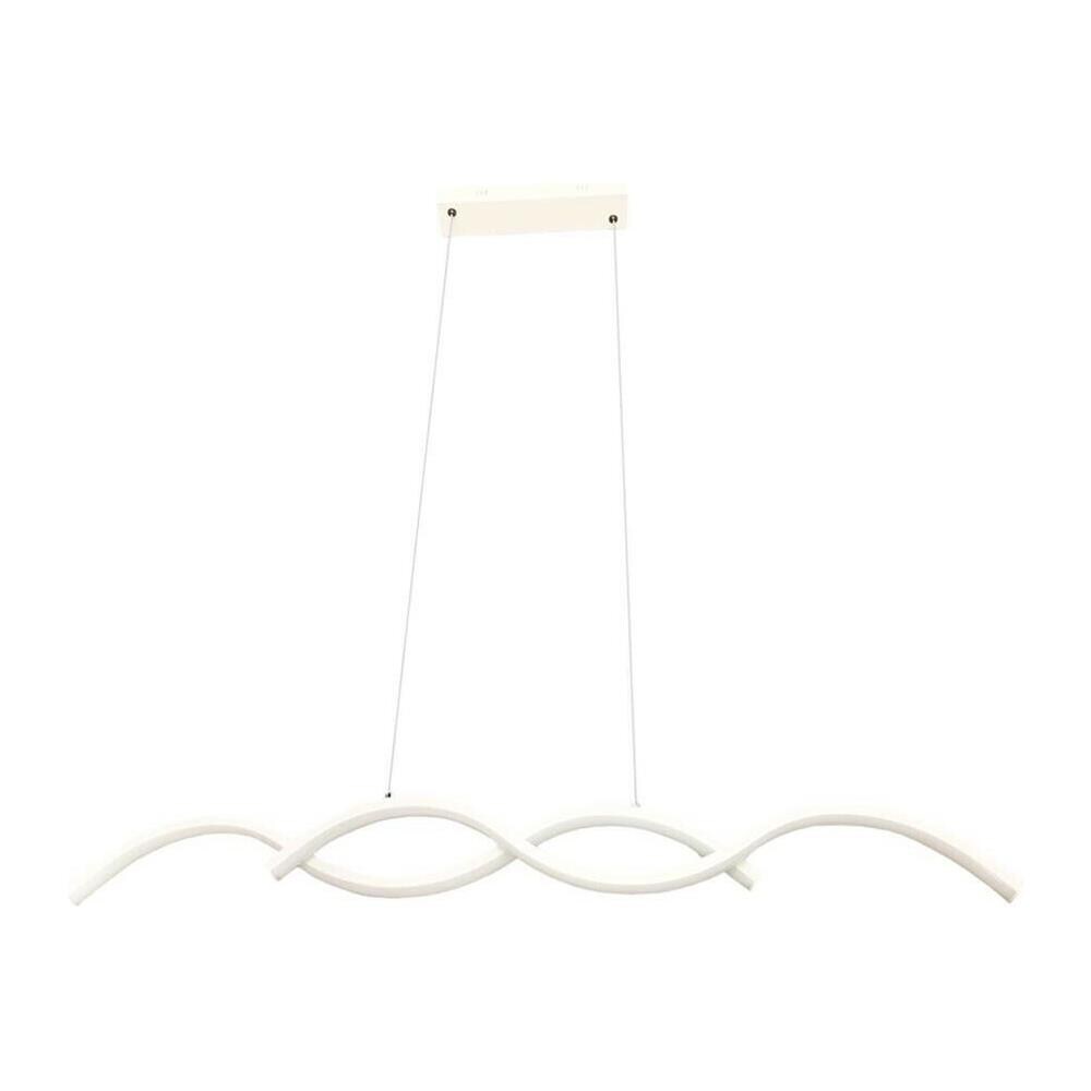 Lampadario Led A Sospensione 25 W Luce Bianca 6500k Lampada Twist Moderno A43bf - Foto 2