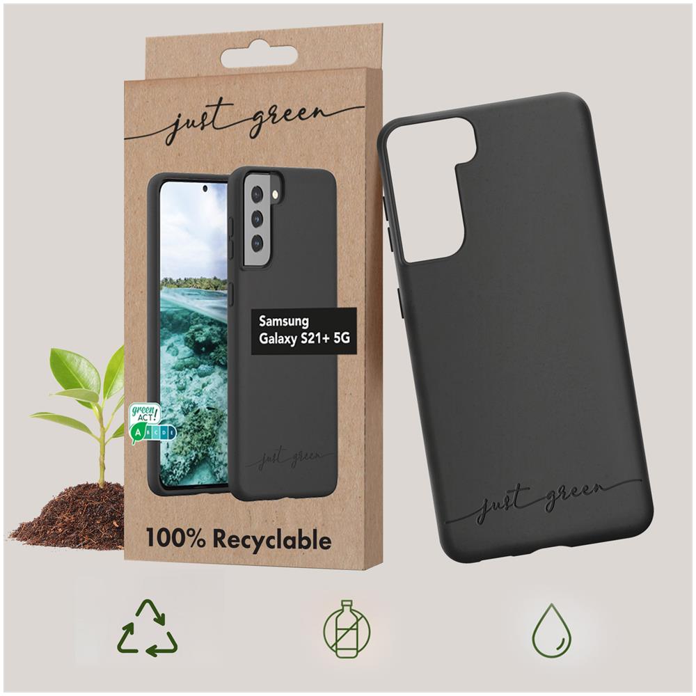 Cover Biodegradabile Per Samsung Galaxy S21 Plus Nera - Foto 6
