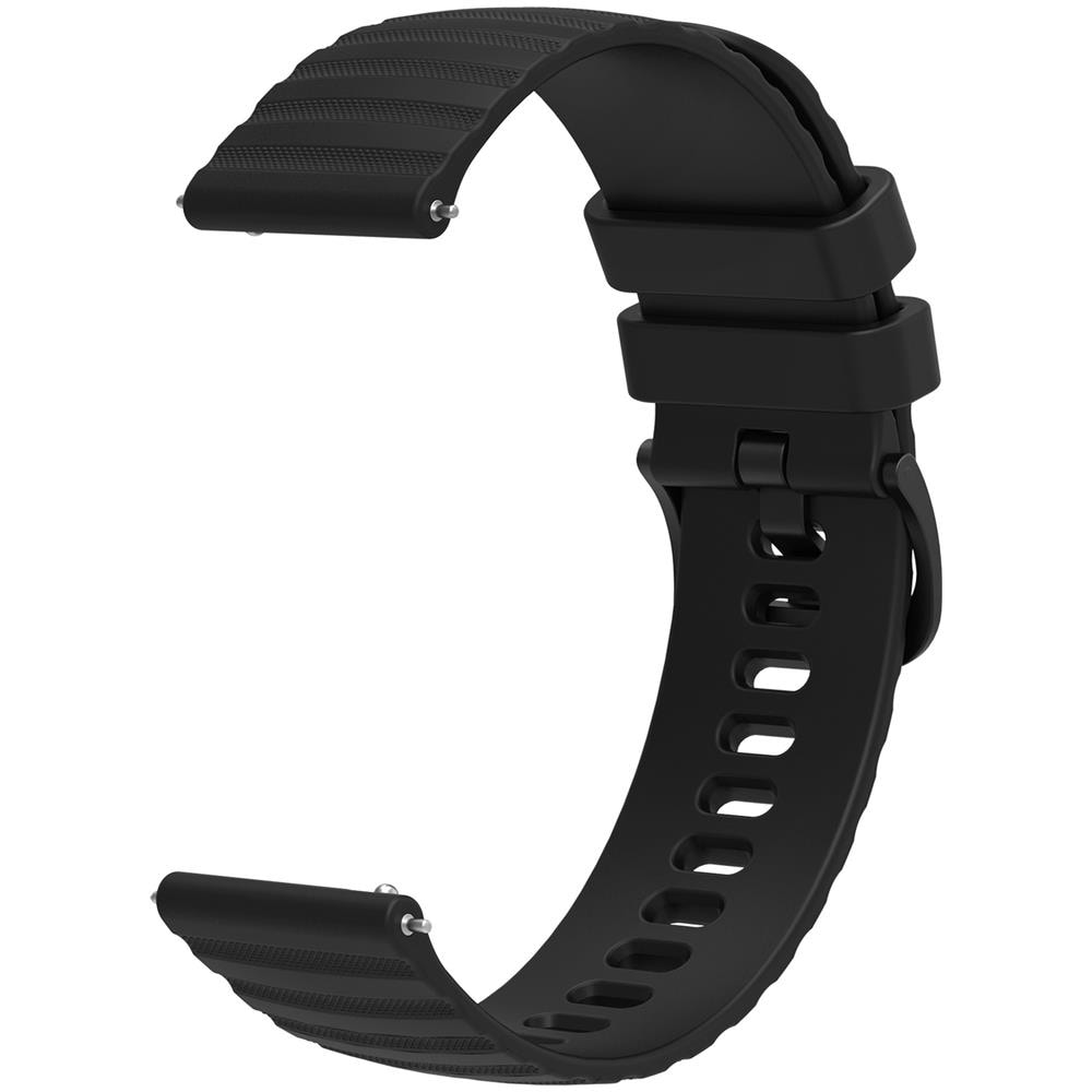 Cinturino Per Orologio In Silicone Black 22 Mm - Foto 5