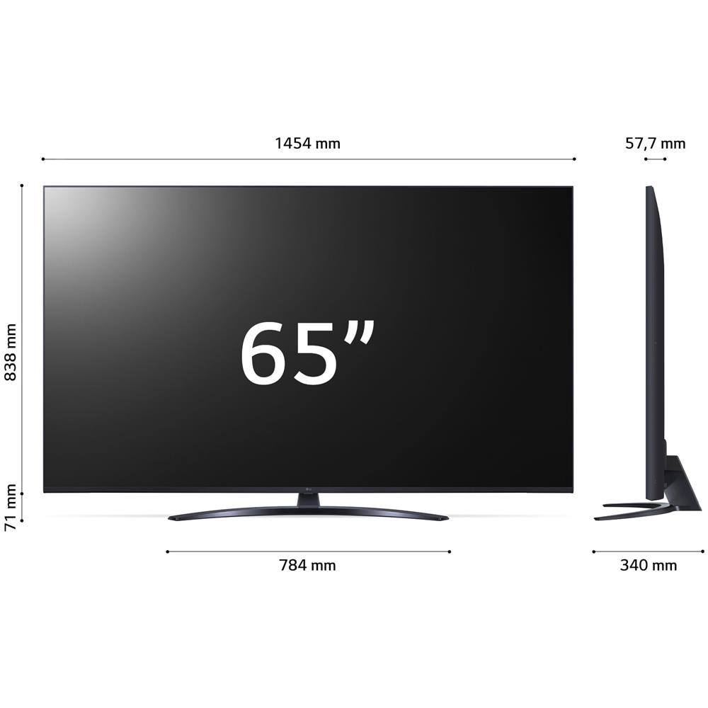 TV LED Ultra HD 4K 65" 65UR81006LJ Smart TV WebOS Ashed Blue - Foto 16