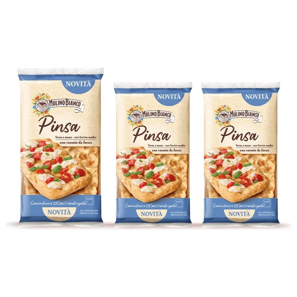 Pinsa Cotta Su Pietra 3 Confezioni Con Vassoio Da Forno Da 230 Gr - Foto 1