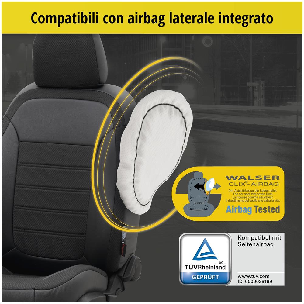 Coprisedili Aversa Per Bmw 1 (f20) 07/2011-06/2019, 2 Coprisedili Per Sedili Sportivi - Foto 7