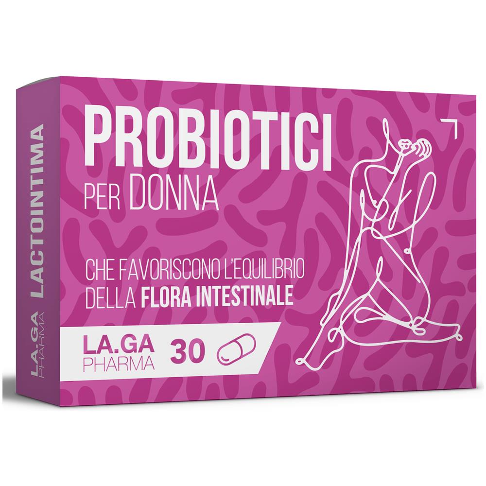 LA.GA Lactointima Integratore Fermenti Lattici Vivi e Probiotici per Donna 60 Capsule con Lactobacillus Crispatus senza Glutine e Lattosio - Foto 1