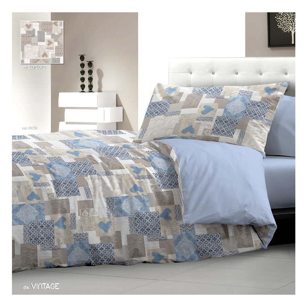 BIANCHERIAWEB Copripiumino in 100% Cotone Disegno Patchwork 1 Piazza Singolo Beige BIANCHERIAWEB Copripiumino in 100% Cotone Disegno Patchwork 1 Piazza Singolo Beige