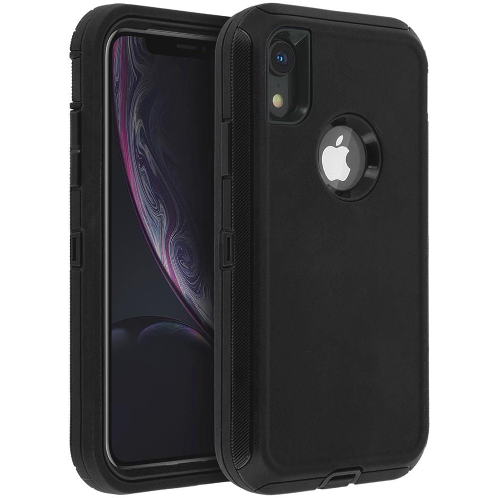 Cover Iphone Xr Protezione Rigida Multi-strato Bumper Antishock Nero - Foto 6