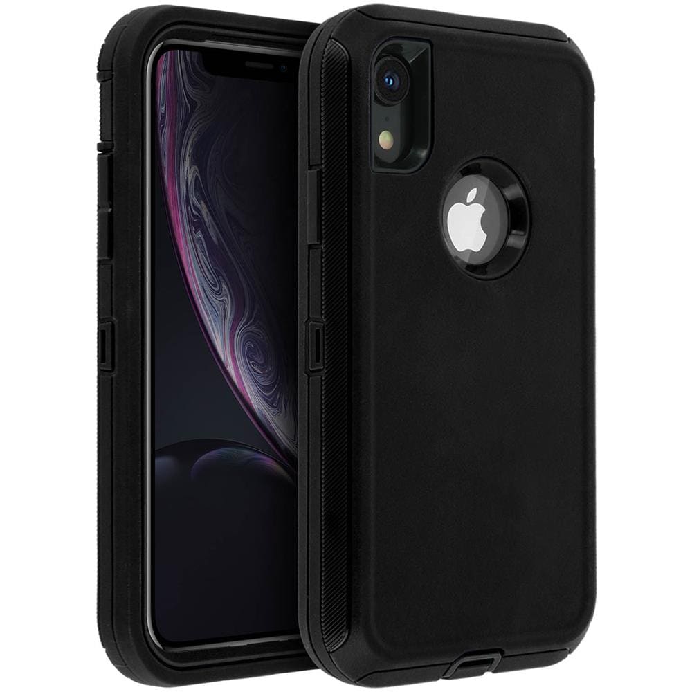 Cover Iphone Xr Protezione Rigida Multi-strato Bumper Antishock Nero - Foto 2