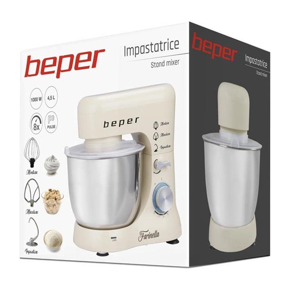 Impastatrice 8051772719982 Capacità 4.5 L Potenza 1000 W Colore Crema  - Foto 4