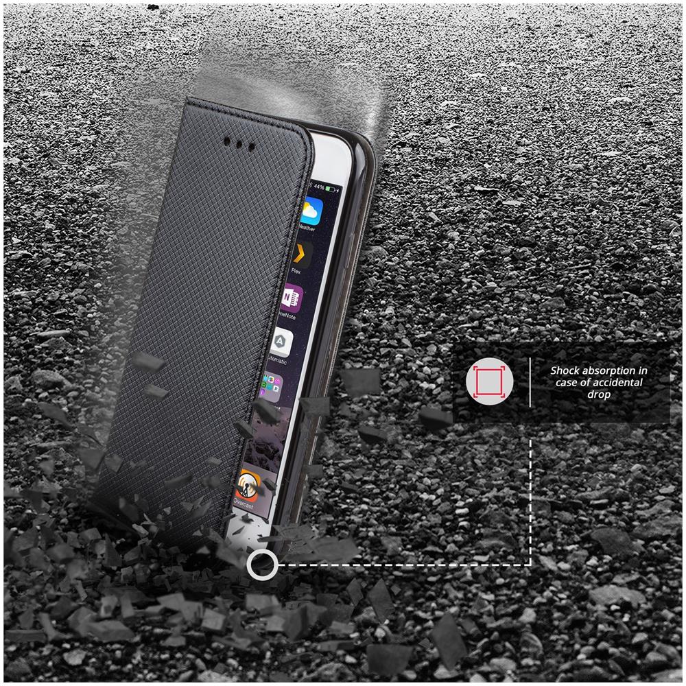 Cover Per Huawei P9 Lite, Nero - Custodia A Libro Flip Smart Magnetica Con Appoggio E Porta Carte - Foto 2