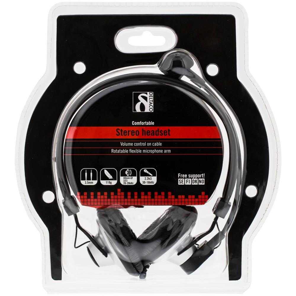Auricolare Con Microfono E Controllo Del Volume, 2 X 3,5 Mm, Nero / argento - Foto 4