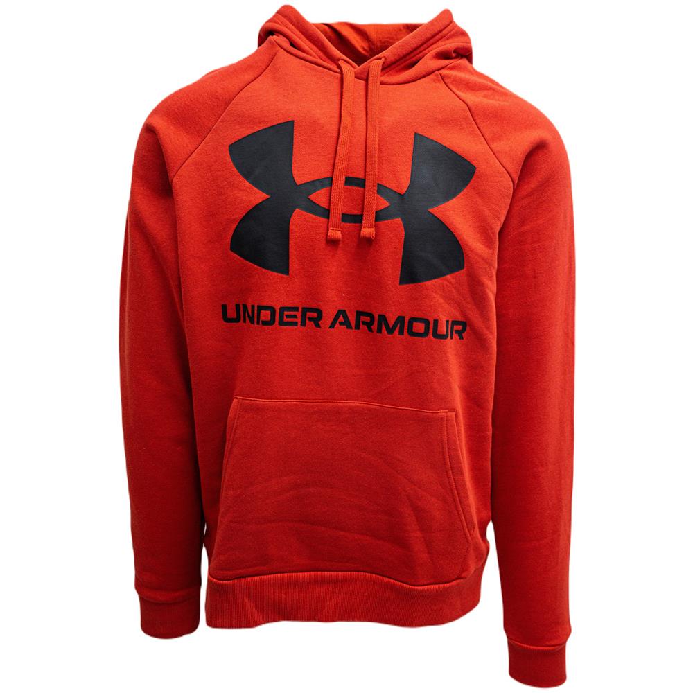 Felpa Con Cappuccio Rival Fleece Big Logo Hd Fitness Uomo - Radiant Red Sm - S - Foto 2