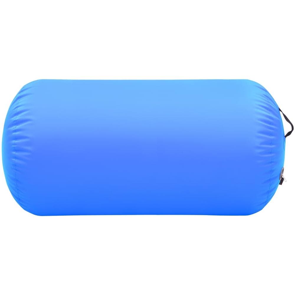 Rullo da Ginnastica Gonfiabile con Pompa 120x75 cm in PVC Blu - Foto 3