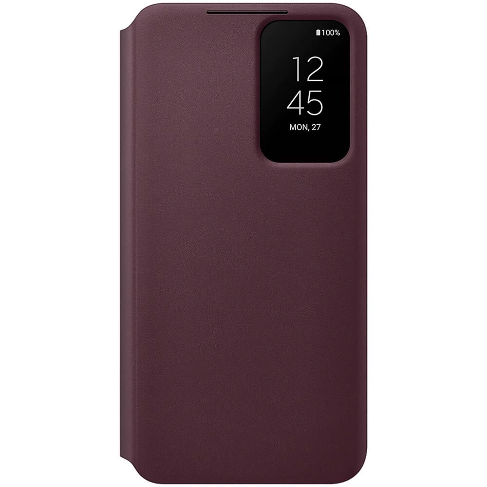 Ef-zs906ceegee Smart Clear View Cover Burgundy Per Galaxy S22 Plus Sm-s906 - Foto 9